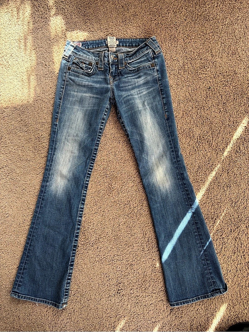 True Religion Becky Bootcut Flare Jeans Women’s 26 Y2K Made in USA